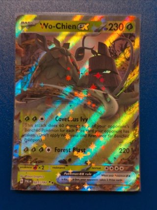 Cartas Pokémon VSTAR Zamazenta e Wo-Chien EX