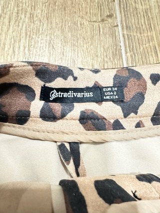 Shorts de leopardo con botones
