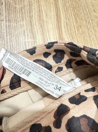 Shorts de leopardo con botones
