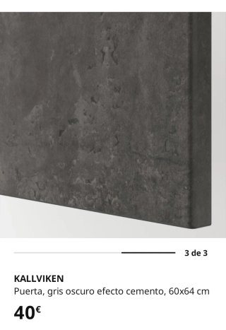 Puerta gris cemento Besta Kallviken