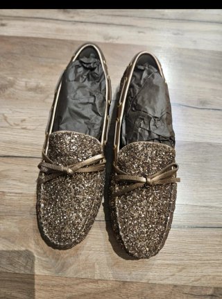 Mocasines de Lujo con Purpurina Hechos en Italia.