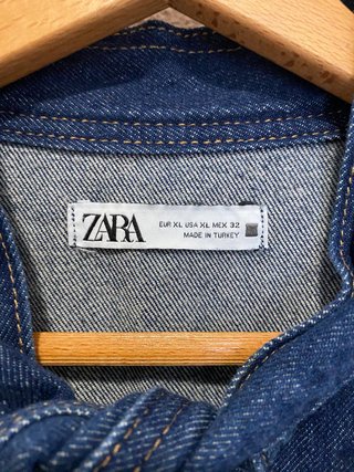 Blusa Zara vaquera lazo XL