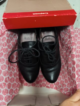 Zapatos Wonder piel negros talla 36