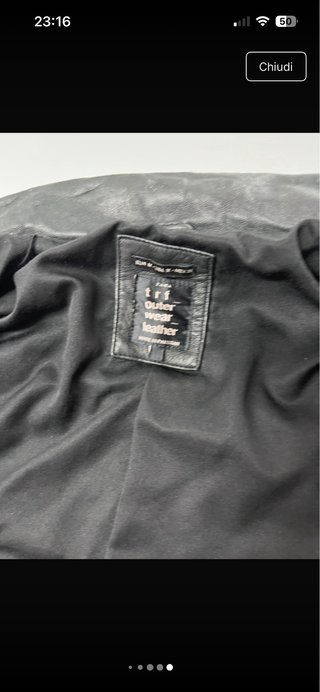 Giacca chiodo Zara nera,