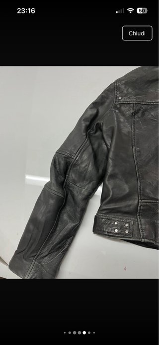 Giacca chiodo Zara nera,
