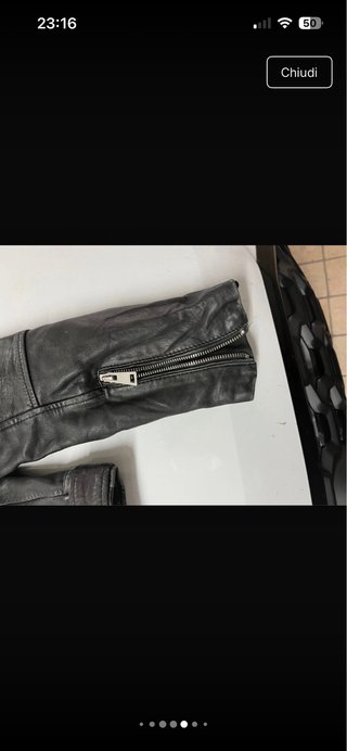 Giacca chiodo Zara nera,