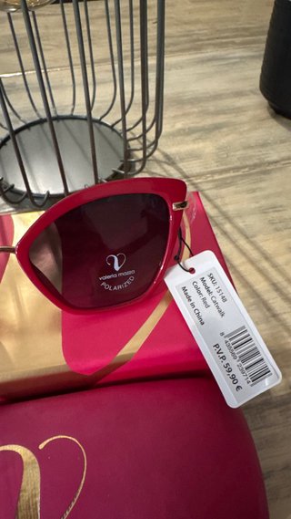 Gafas Valeria Mazza Polarizadas Catwalk Rojas