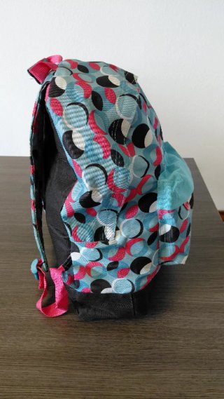 Mochila juvenil con estampado de círculos