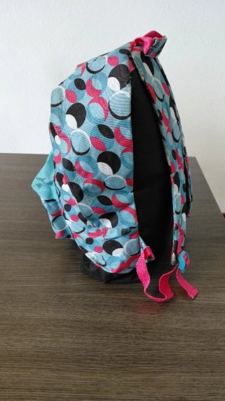 Mochila juvenil con estampado de círculos