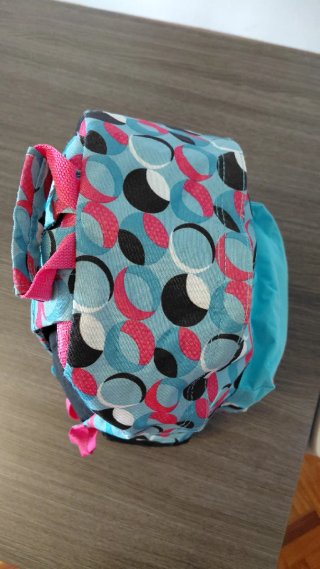 Mochila juvenil con estampado de círculos