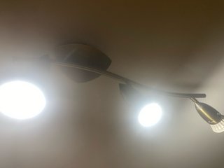 Lámpara moderna 3 focos metal