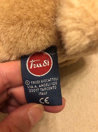 Peluche Trudi cane marrone