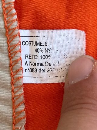 Costume bermuda William Marine arancione