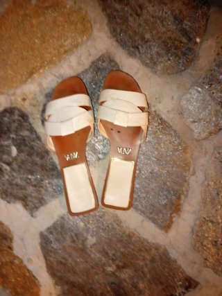 Sandalias Zara Beige y Marrón