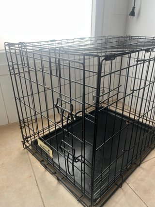 Jaula para perros negra