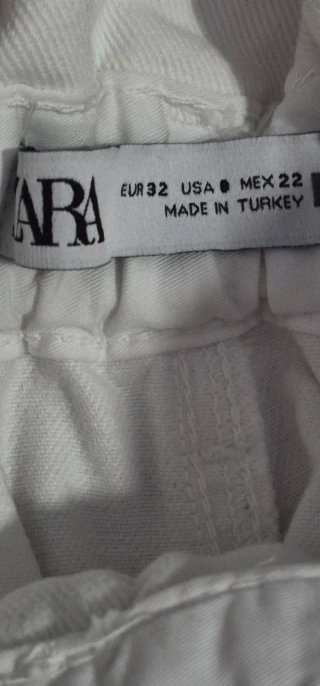 Pantalón Zara Mujer Blanco