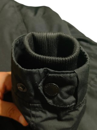 H&M cappotto parka cappuccio pelliccia uomo tg. XS
