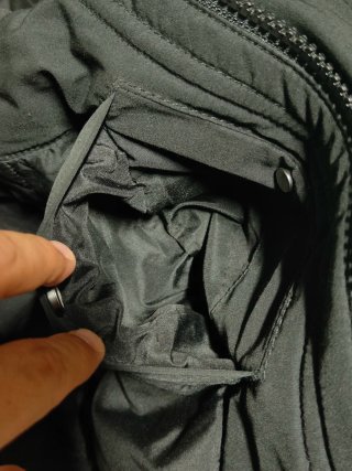 H&M cappotto parka cappuccio pelliccia uomo tg. XS