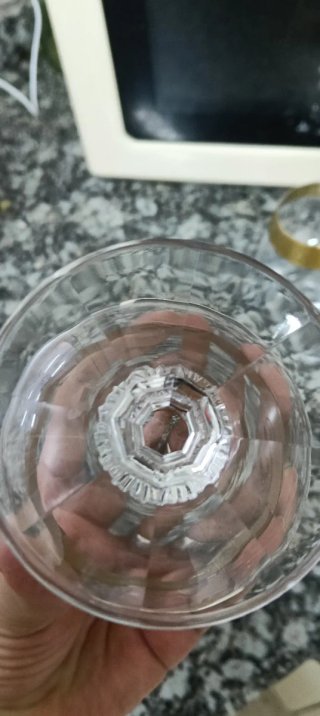 Juego 4 copas vintage coñac oro