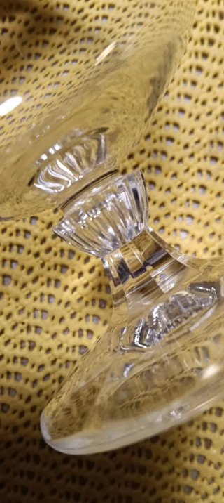 Juego 4 copas vintage coñac oro