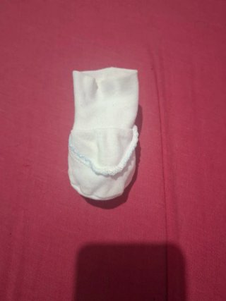 Manoplas bebé blancas y azules