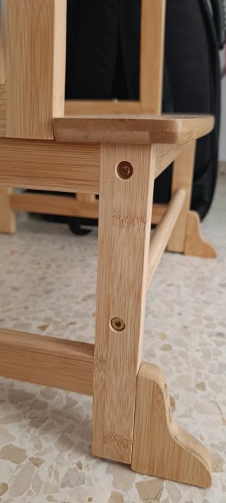 Torre de aprendizaje madera bambú.