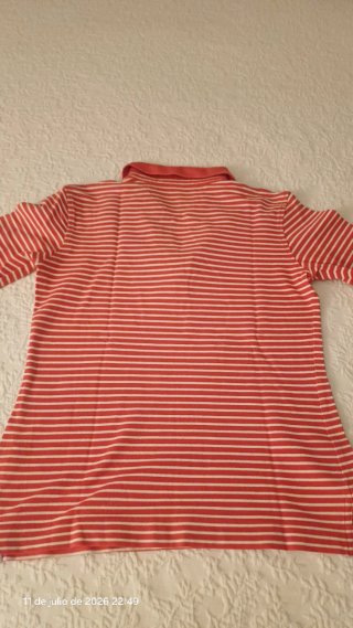 Polo Tommy Hilfiger Rayas Roja y Blanca