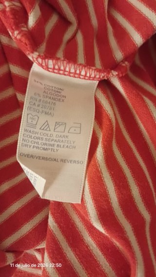 Polo Tommy Hilfiger Rayas Roja y Blanca