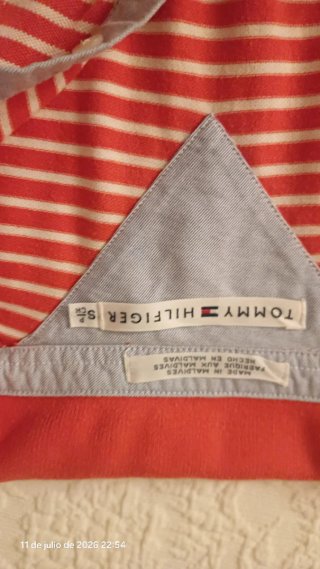 Polo Tommy Hilfiger Rayas Roja y Blanca