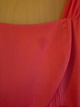 Vestido fiesta largo c/coral