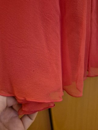 Vestido fiesta largo c/coral