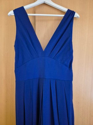 Vestido largo fiesta azul Veneno en la Piel