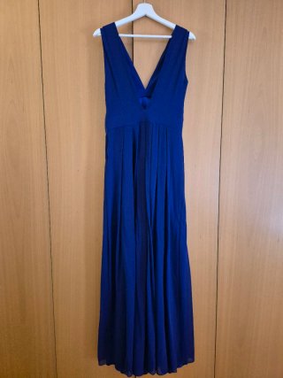 Vestido largo fiesta azul Veneno en la Piel