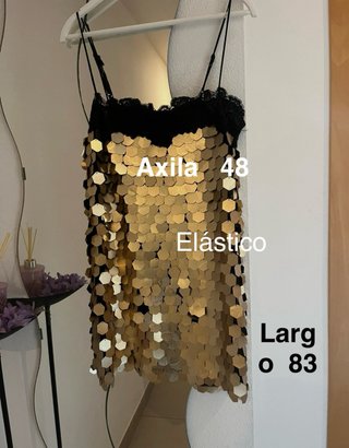 Vestido lentejuelas Zara Talla M