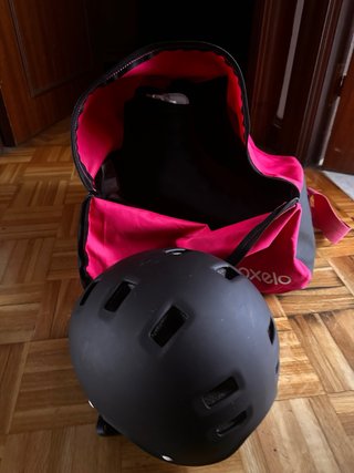 Patines blancos con detalles rosas