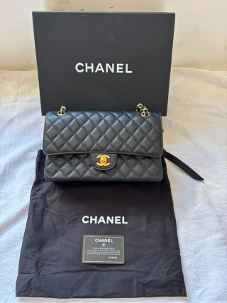 Borsa Chanel Nera Pelle Granulata