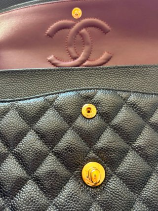 Borsa Chanel Nera Pelle Granulata