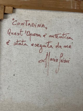 Dipinto espressionista su tela