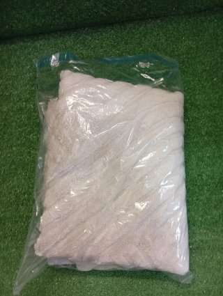 Alfombra redonda beige diseño geométrico