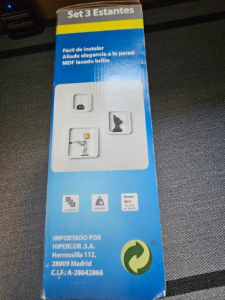 Set 3 Estantes MDF Lacado Brillo