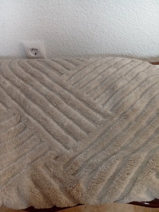 Alfombra Redonda Beige Diseño Geométrico