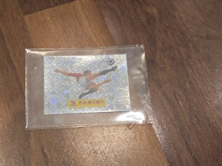 Cromo Panini Mundial 00 con funda