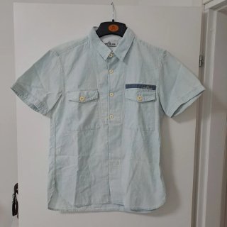 Camicia Stone Island Cotone Azzurra Tg.S