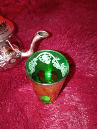 Tetera Marroquí y Vasos