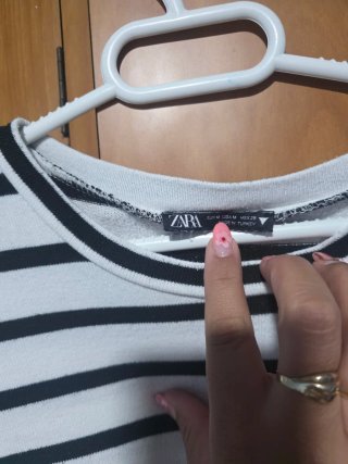 Jersey rayas blanco y negro talla M