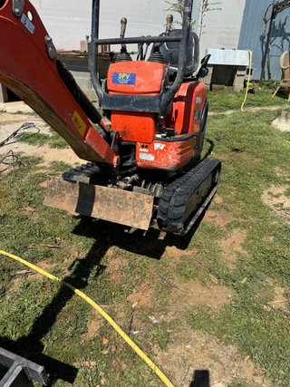Mini retroexcavadora Kubota 1200kg