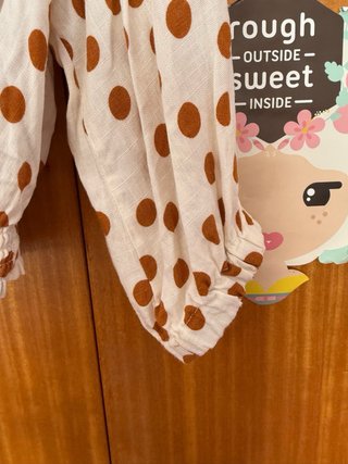 Camisa Zara polka dots tamanho XS