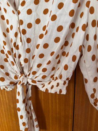 Camisa Zara polka dots tamanho XS