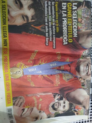 Diario SPORT 12 Julio 2010 España Campeona