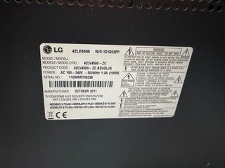 Televisor LG 42’ en negro